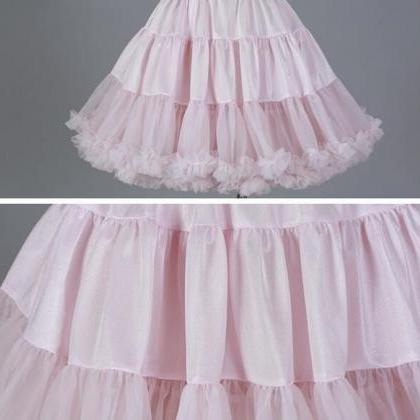 Free Shipping White/Pink Petticoat ..