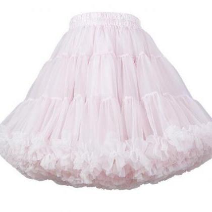 Free Shipping White/Pink Petticoat ..