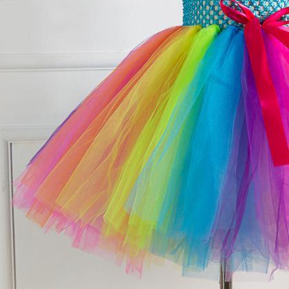 Free Shipping Rainbow Ball Gown Gir..
