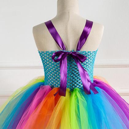 Free Shipping Rainbow Ball Gown Gir..