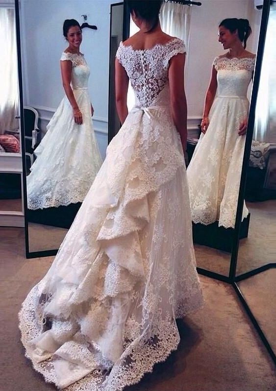Ivory Lace Bridesmaid Dresses